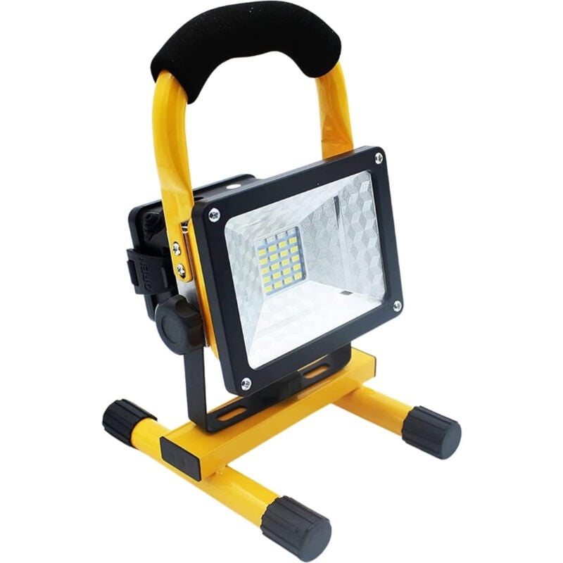 foto del prodotto faretto led da cantiere ricaricabile 30w lampada da lavoro portatile impermeabile per esterni, ideale per garage, pesca e escursionismo maka
