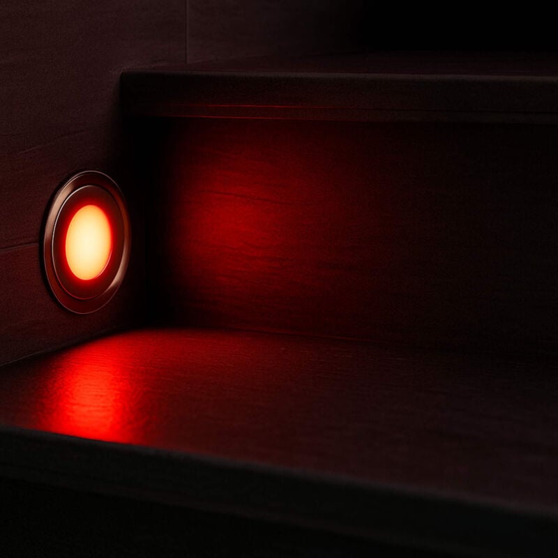 foto del prodotto faretto led da esterno incassato rgb 0,7w ip67 60mm