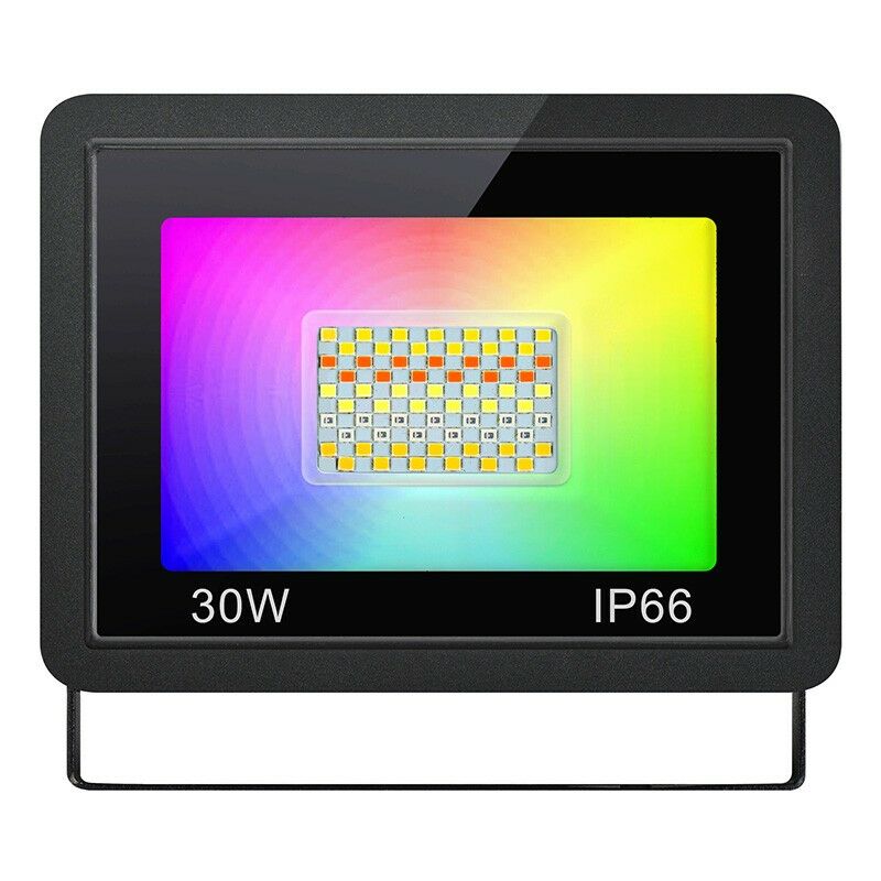 foto del prodotto faretto led da esterno smart wifi rgbcw 30w tuya