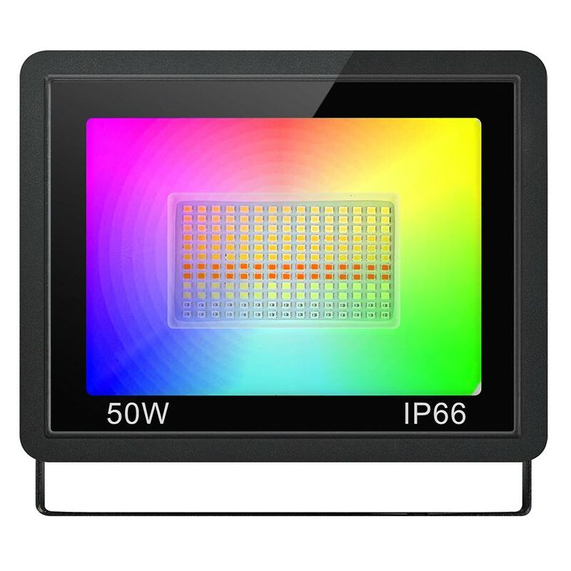 foto del prodotto faretto led da esterno smart wifi rgbcw 50w tuya