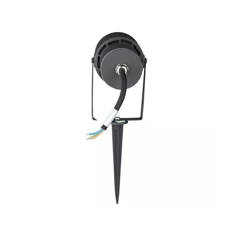 foto del prodotto faretto led da giardino 12w con picchetto colore grigio 3000k ip65 sku 217550