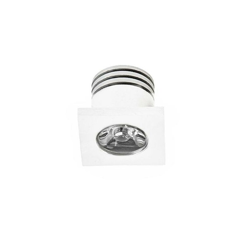 foto del prodotto faretto led da incasso 1w ip20 4000k quadrato luce naturale stone 10295/n