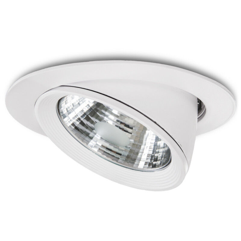 foto del prodotto faretto led da incasso 40w 3.200lm 6000 k circolare orientabile 40.000h ho cob or 40w cw 