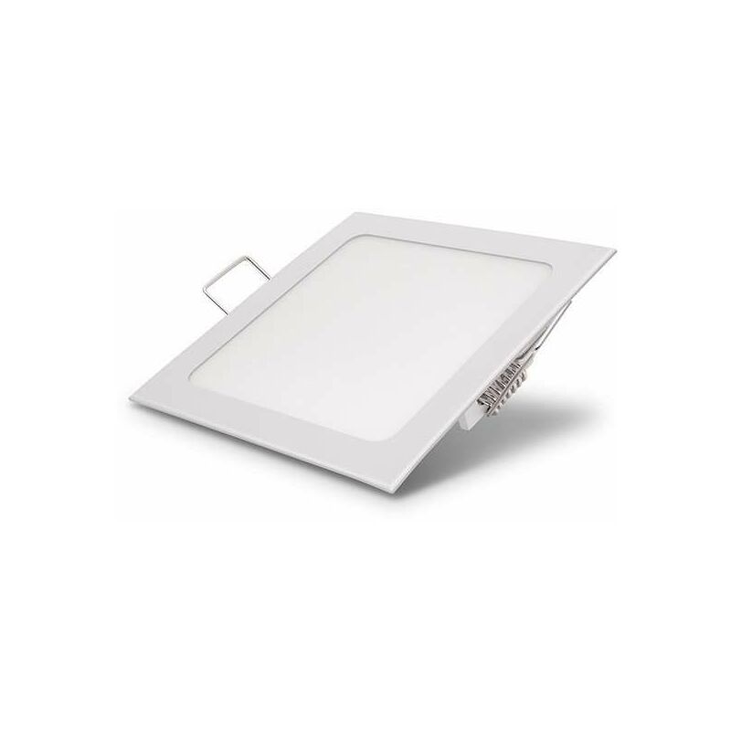 foto del prodotto faretto led da incasso 6w 360lm 48w quadrato bianco 120mmx120mm bianco naturale 4500k