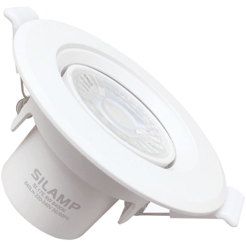 foto del prodotto faretto led da incasso 8w orientabile rotondo fi44 8w f.i.65 80mmluce neutra naturale 4200k