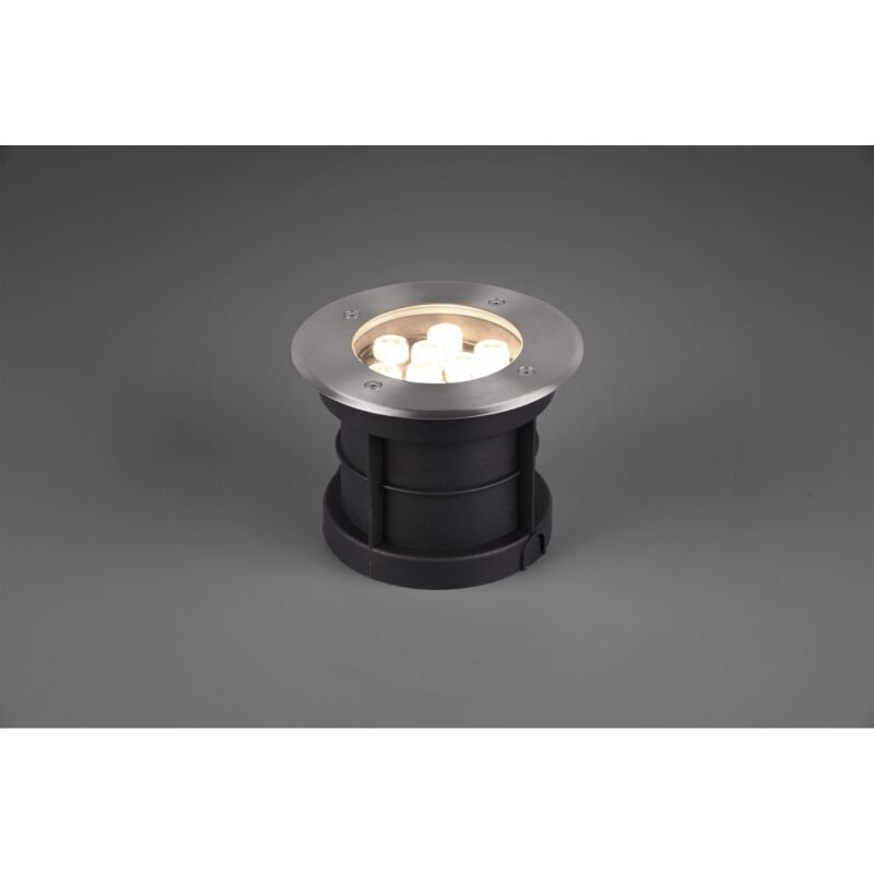 foto del prodotto faretto led da incasso calpestabile ip65 nichel belaja 16 cm trio lighting