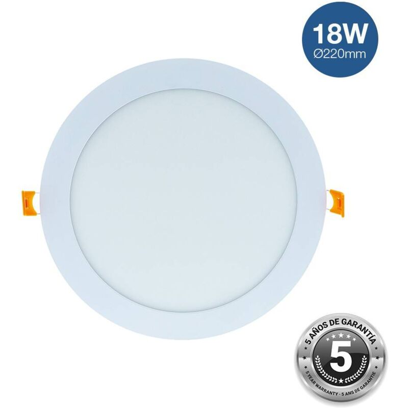 foto del prodotto faretto led da incasso circolare 18w taglio 205mm 5 anni di bianco neutro
