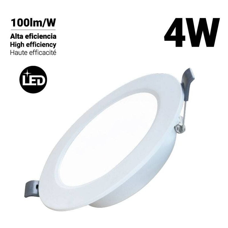 foto del prodotto faretto led da incasso circolare 4w taglio 77mm bianco neutro