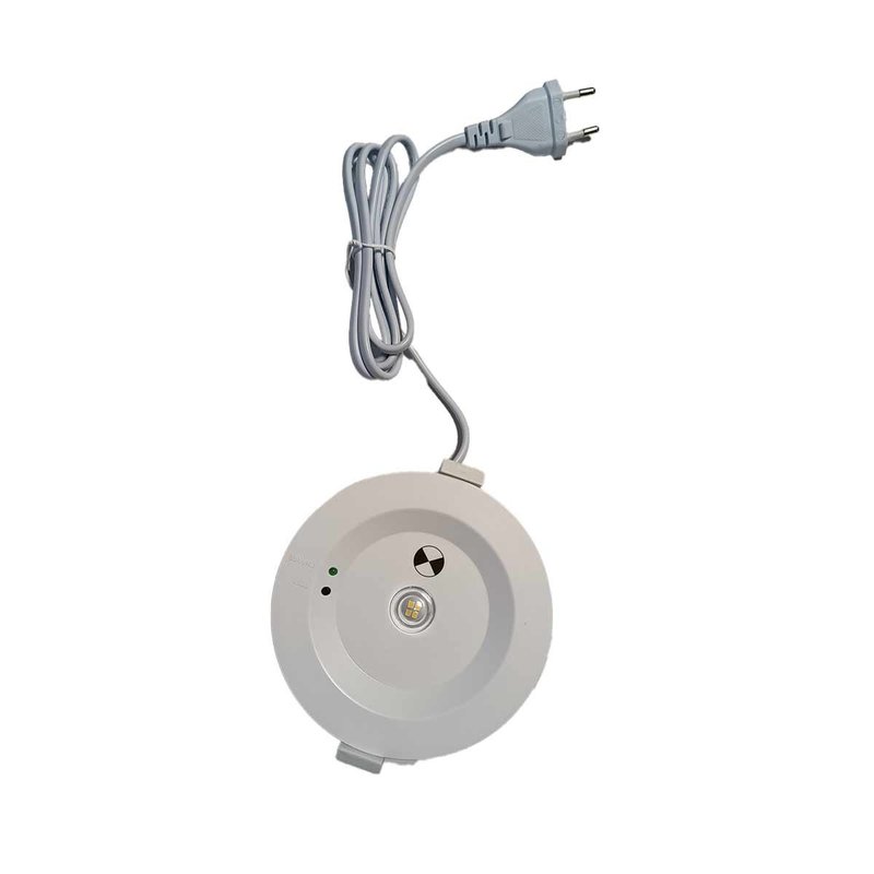 foto del prodotto faretto led da incasso con funzione emergenza 3w 300lm 2 ore 110x56mm foro 92mm bianco 5700k