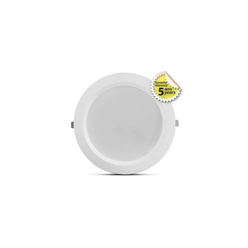 foto del prodotto faretto led da incasso dimmerabile 34 40w 3250lm 4200lm 160 230mm impermeabile ip54 ik06 cct 3000k 5700k foratura 200mm