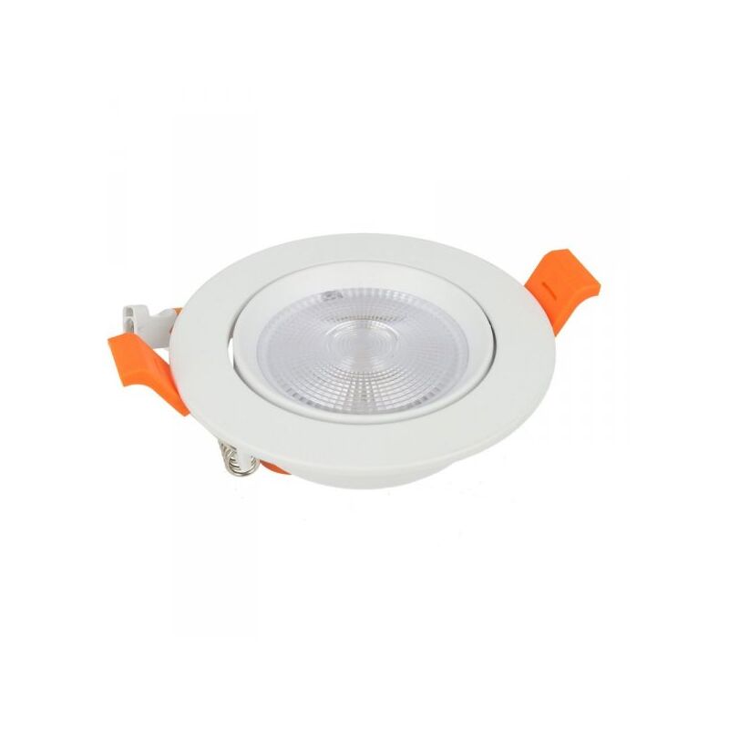 foto del prodotto faretto led da incasso orientabile 10w cob freddo 6400k diametro 95mm foro 80mm chip samsung sku 21841
