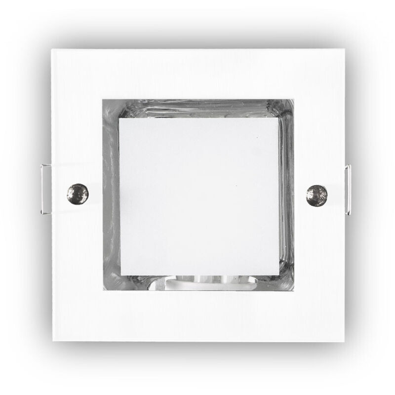 foto del prodotto faretto led da incasso quadrato mini down e27 lampadina inclusa ip20 7,7x12x12cm colore bianco