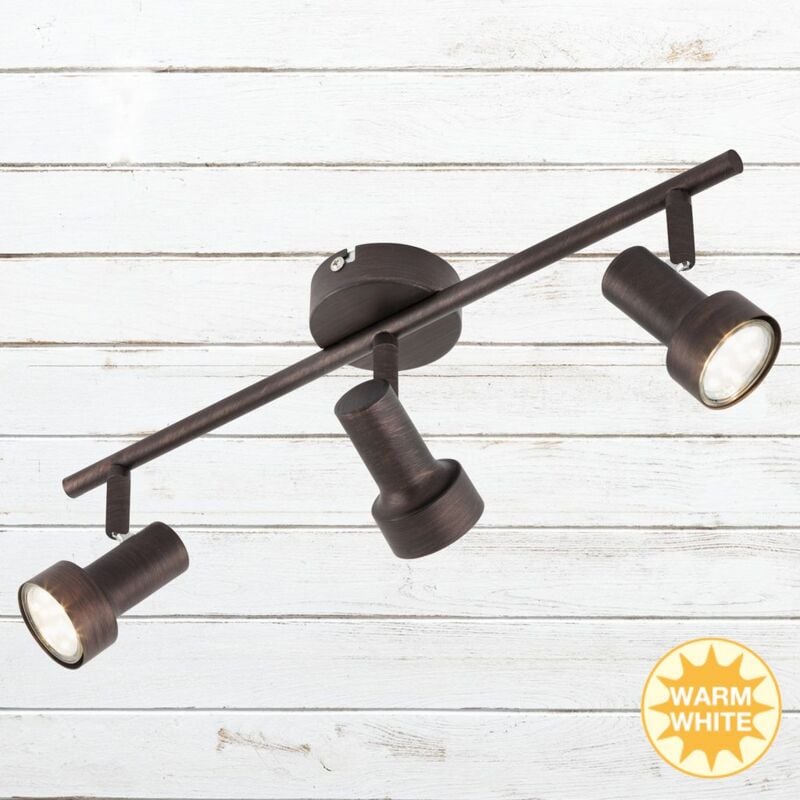 foto del prodotto faretto led da soffitto, 48 cm, 9 w, rame, lampade briloner