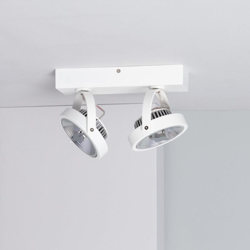 foto del prodotto faretto led da superficie orientabile ar111 30w regolabile bianco cree bianco naturale 4000k