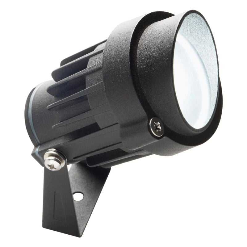 foto del prodotto faretto led fox nero 6w, bianco naturale