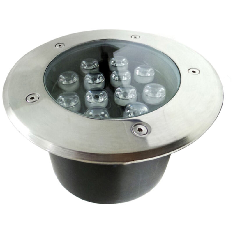 foto del prodotto faretto led incasso 12w 230v 12x1w calpestabile carrabile f24 12x1wluce fredda 6400k