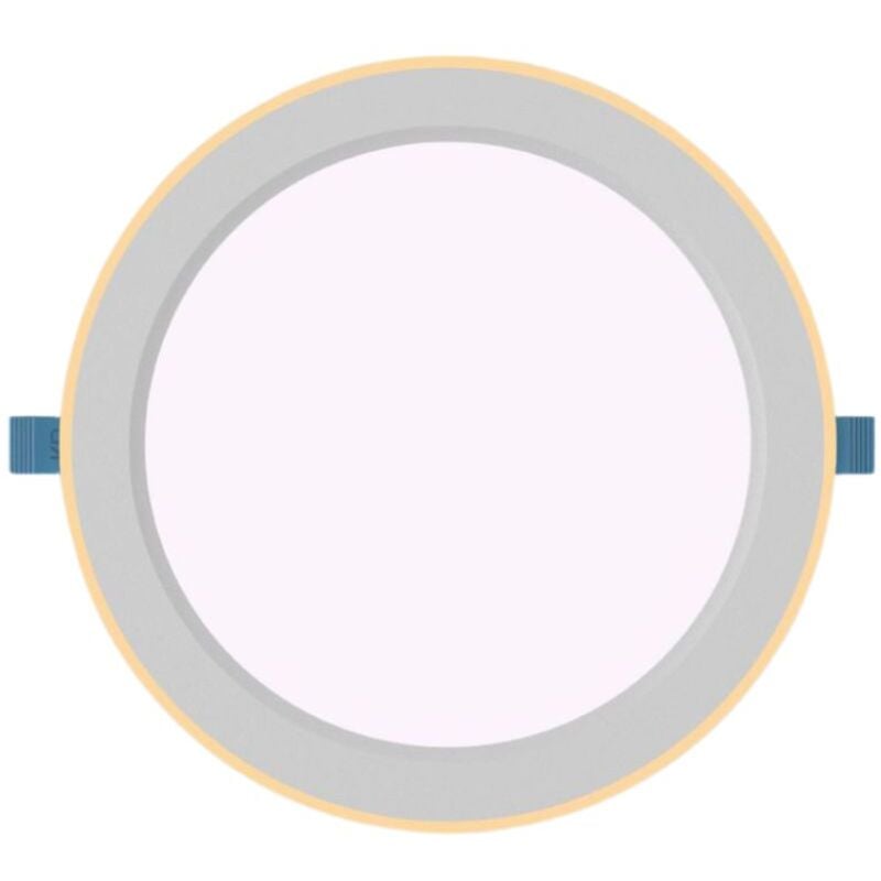 foto del prodotto faretto led incasso pannello rotondo 9w ultra slim soffitto luce calda hc