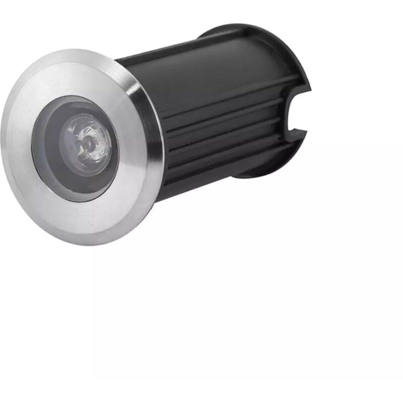foto del prodotto faretto led luce bianca segnapassi calpestabile 12 v 1 watt esterno ip68 es41