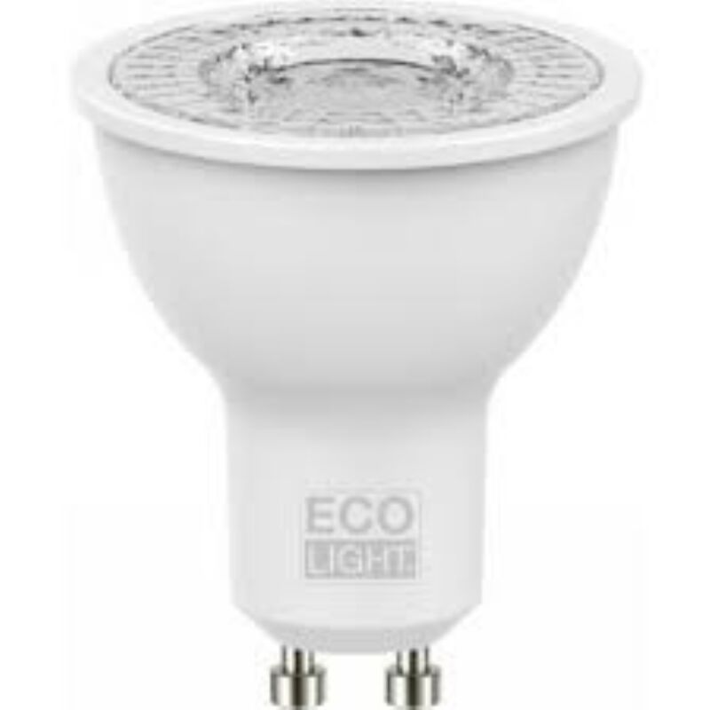 foto del prodotto faretto led luce calda spot 8w 60w - gu10 - 110 - 3000k set 2 pezzi - bisonte