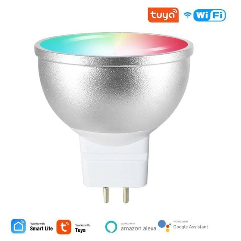 foto del prodotto faretto led mr16 gu5.3 smart wifi 5w tuya