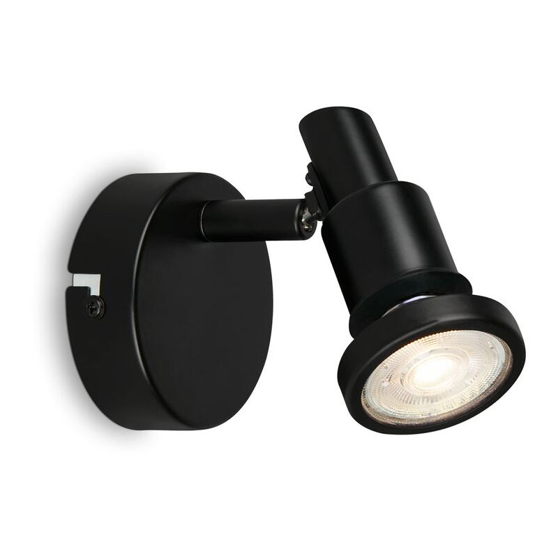 foto del prodotto faretto led, nero, 1xled gu10 4,8w