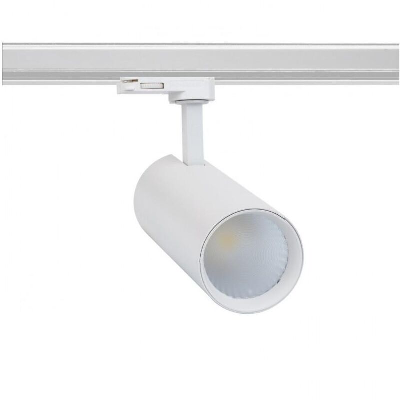 foto del prodotto faretto led new bertha bianco 30w lifud per binario trifase bianco caldo 3000k