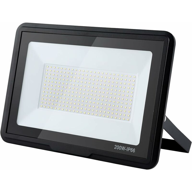 foto del prodotto faretto led per esterni lablanc proiettore led da 200 w, proiettore led per esterni da 20000 lm, luce led bianca fredda 6000 k, ip66, impermeabile,