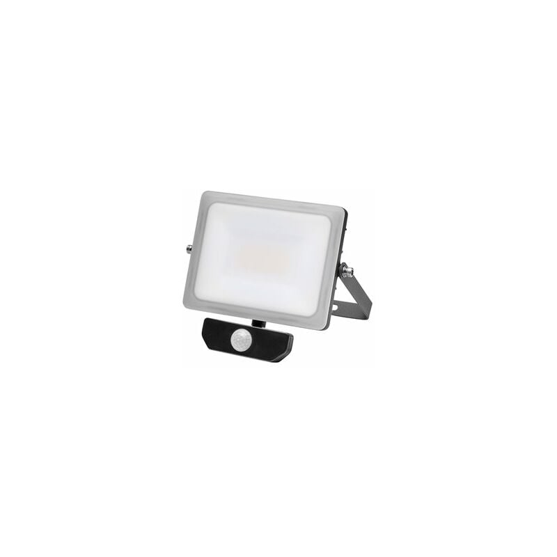 foto del prodotto faretto led piatto 30 watt. luce bianca 4000 k ip 65 2400 lumen con sensore di presenza