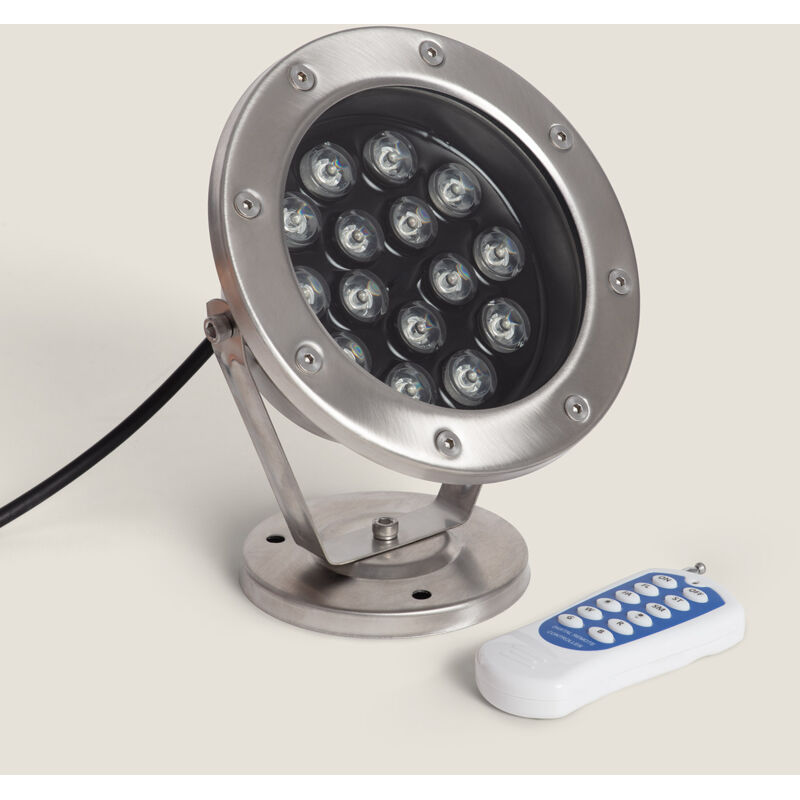 immagine 0 del prodotto faretto led rgb da superficie 24v dc 15w sommergibile ip68 rgb