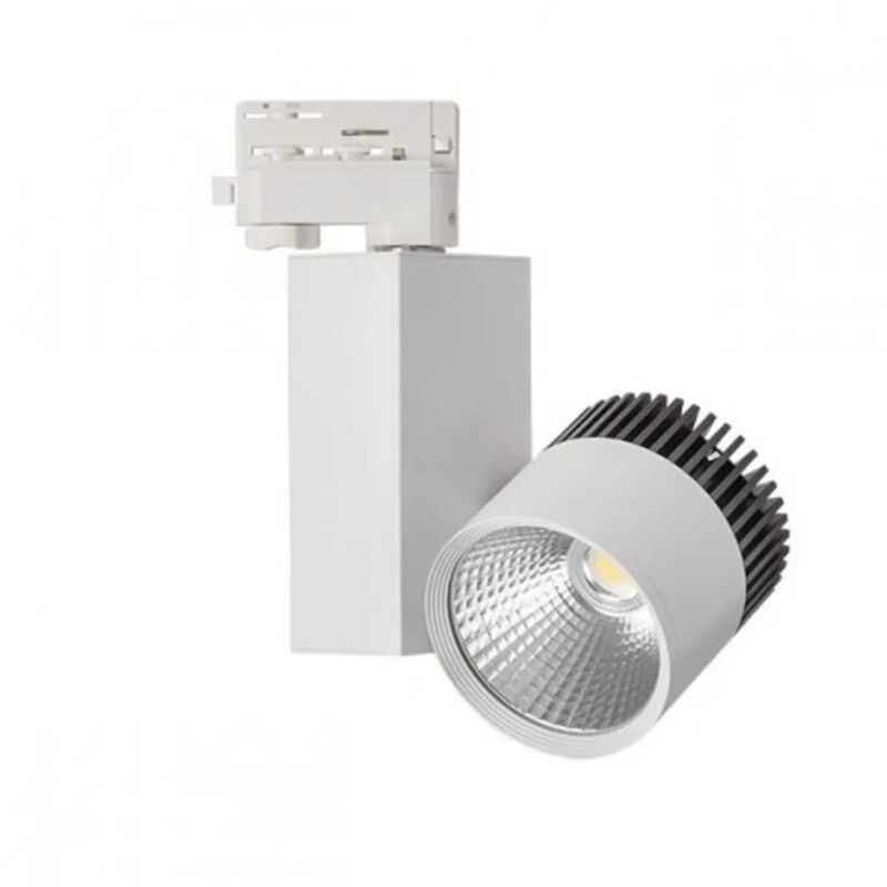 foto del prodotto faretto led sistema binario naturale trako led cob 20 bianco naturale orientabile 20 watt