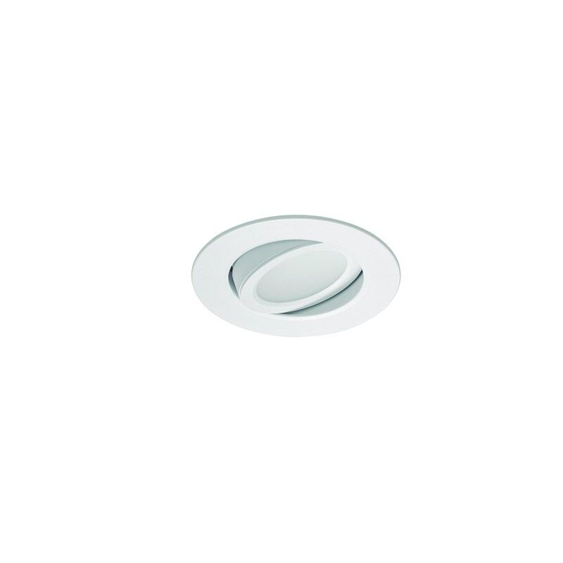 foto del prodotto faretto led smd tondo inclinabile pro professional led 7w 3000k 430lm ip20 8,7x4,7cm colore bianco