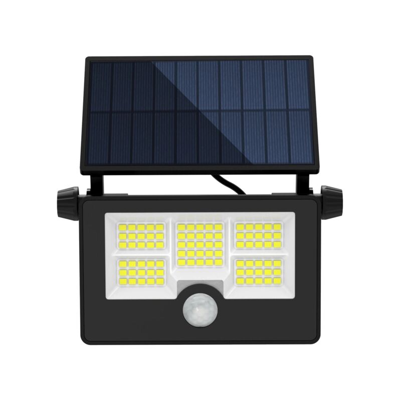 foto del prodotto faretto led solare da esterno eurogarden con sensore di movimento e telecomando 14x9x4,4 cm