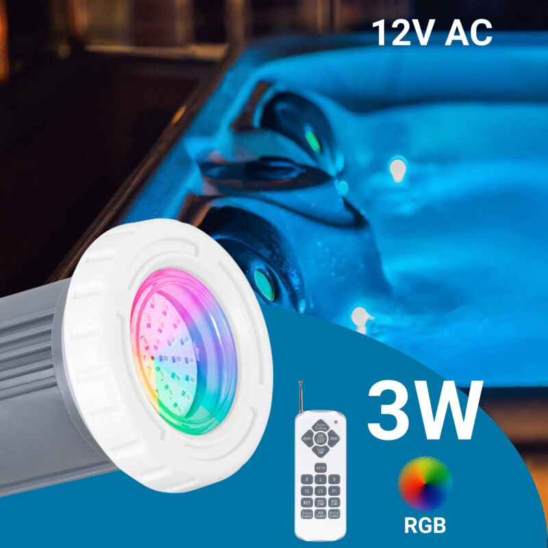 foto del prodotto faretto led sommergibile per piscina 12v ac 3w ip68 94mm