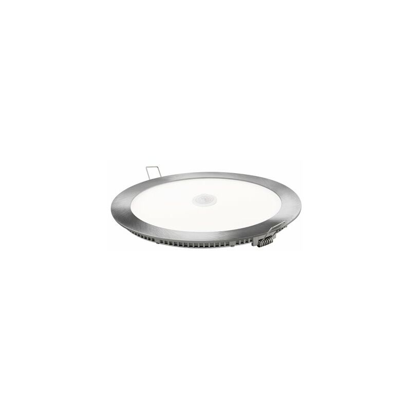 foto del prodotto faretto led tondo matel silver sensore 18w neutro