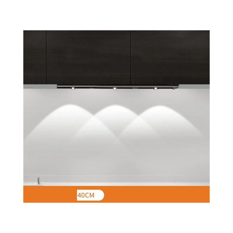 foto del prodotto faretto led wireless con sensore di movimento, lampada intelligente ricaricabile per cucina, retroilluminazione magnetica per bagno, armadi,