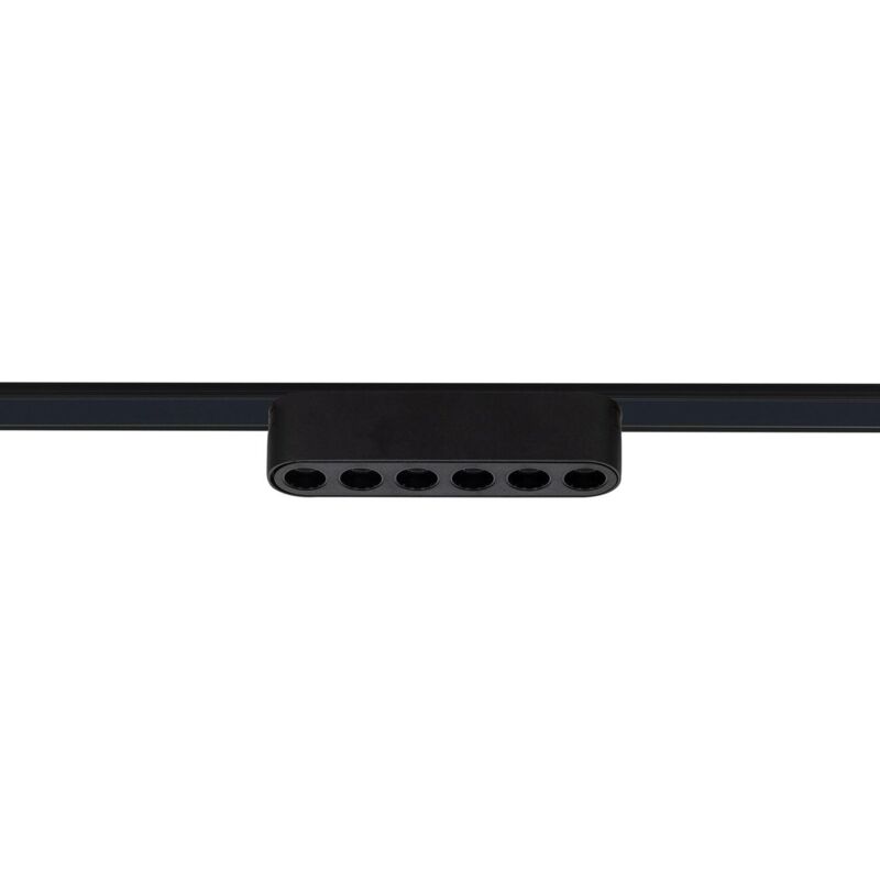 foto del prodotto faretto lineare led binario magnetico 25mm superslim 6w 48v nero optic 120mm bianco caldo 2700k