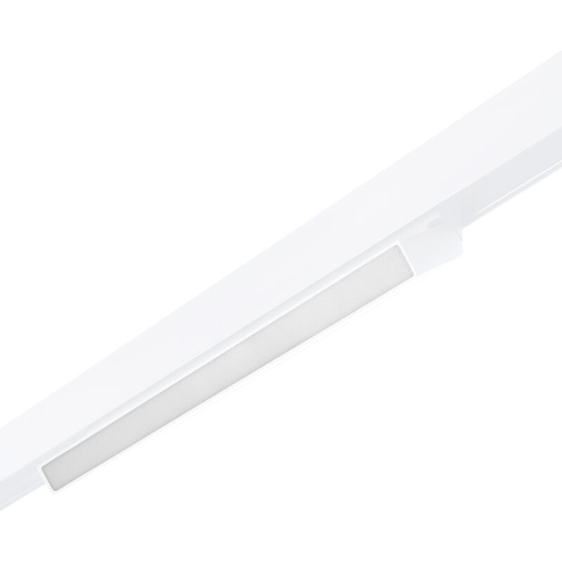 foto del prodotto faretto lineare orientabile opalino cct a binario magnetico 48v 