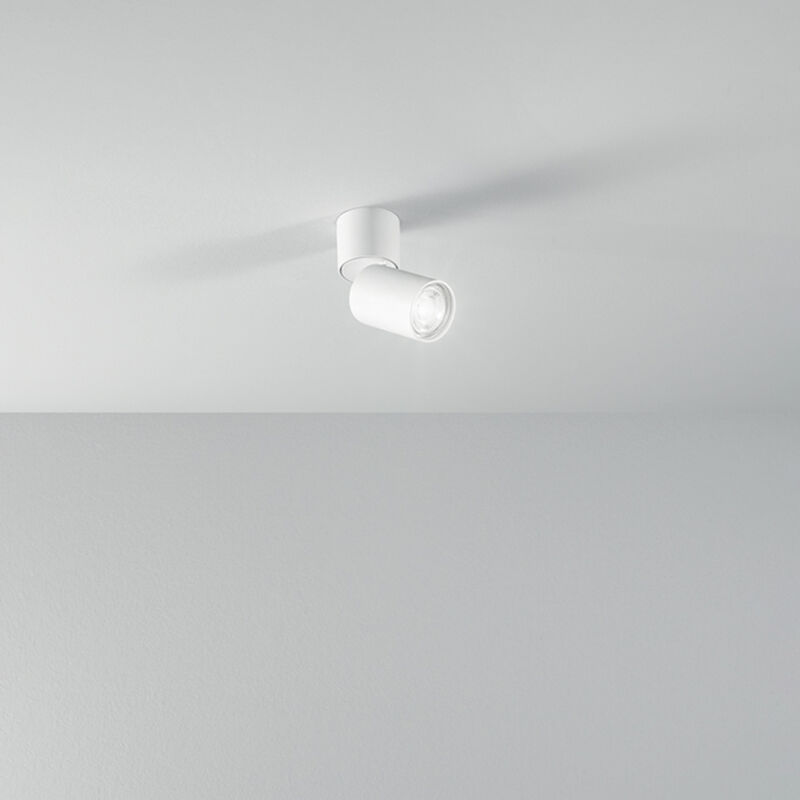 foto del prodotto faretto moderno connect alluminio bianco 1 luce gu10