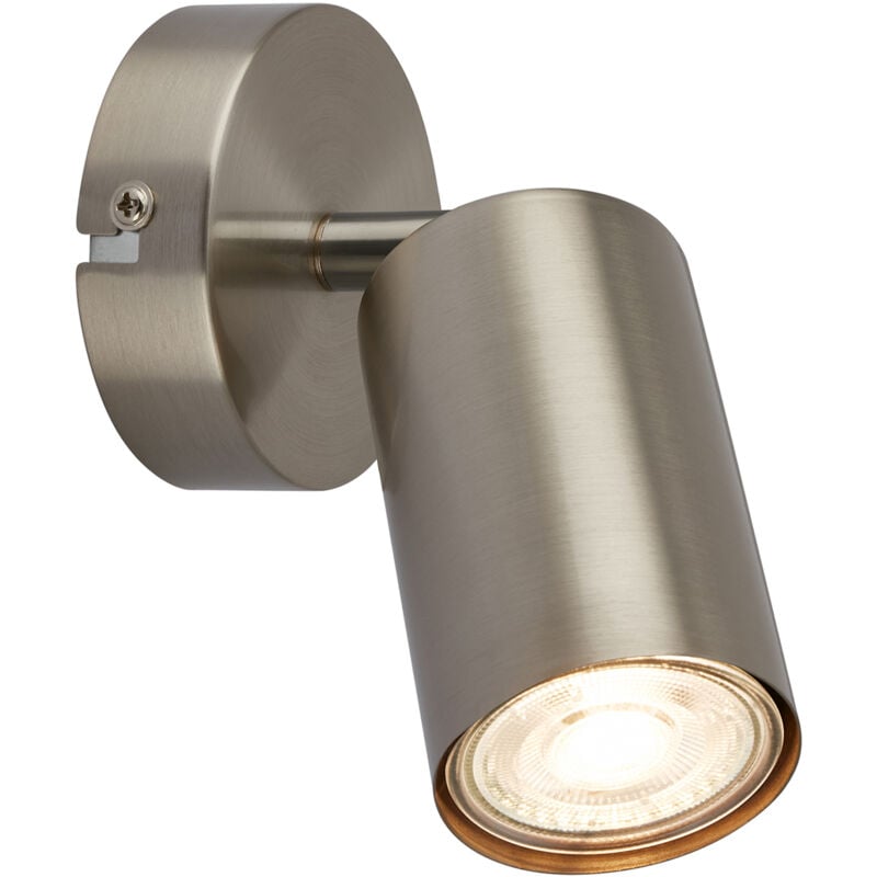 foto del prodotto faretto moderno tib metallo nichel satinato 1 luce gu10