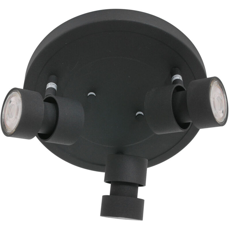 foto del prodotto faretto natasja led nero metallo 28cm steinhauer