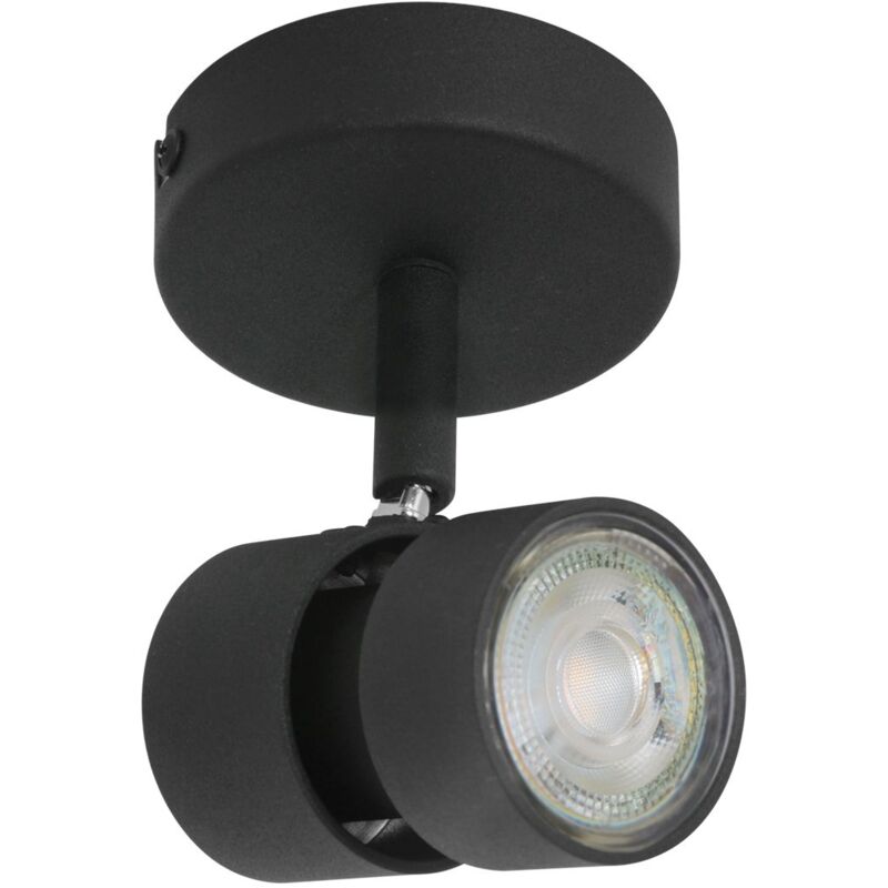 foto del prodotto faretto natasja led nero metallo lampada di steinhauer