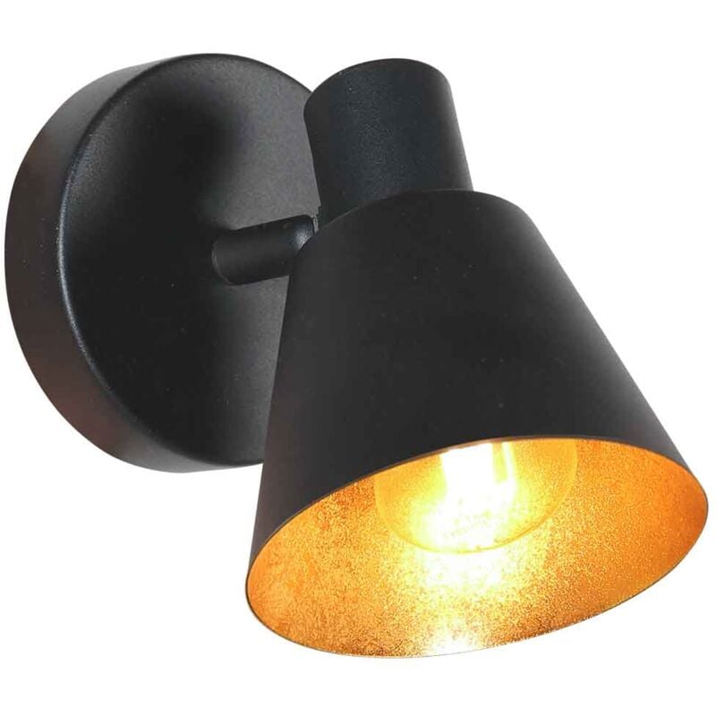 foto del prodotto faretto - oeroe - nero - metallo - lampada da letto - - mexlite