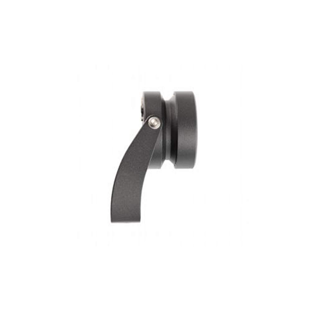 foto del prodotto faretto orientabile da esterno moderno piano alluminio e nero led 10w 4000k