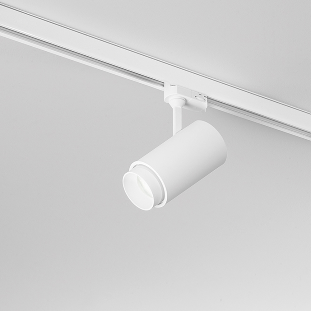 foto del prodotto faretto per binario metallo bianco led 30w 4000k