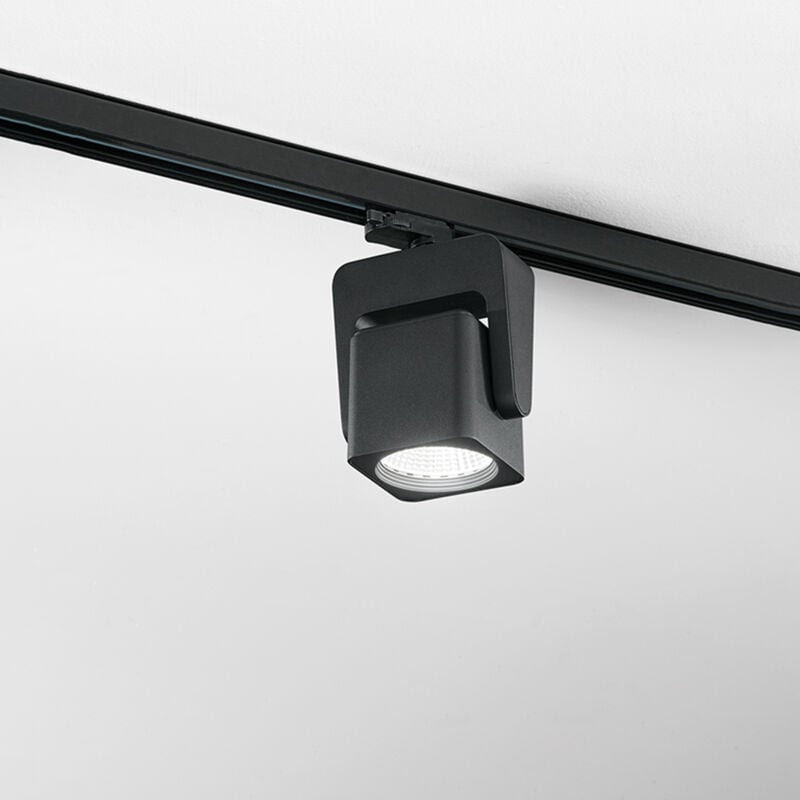 foto del prodotto faretto per binario metallo nero led 40w 3000k