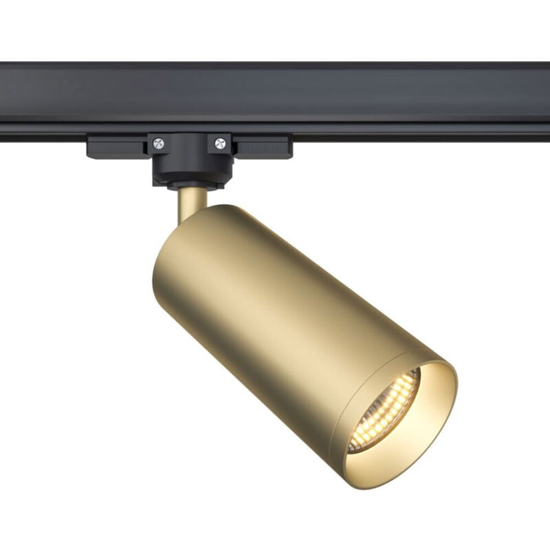 foto del prodotto faretto per binario moderno focus alluminio 1 luce colore oro