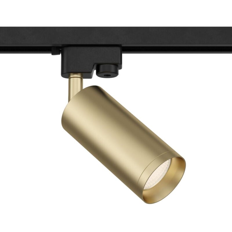 foto del prodotto faretto per binario moderno focus alluminio oro 1 luce