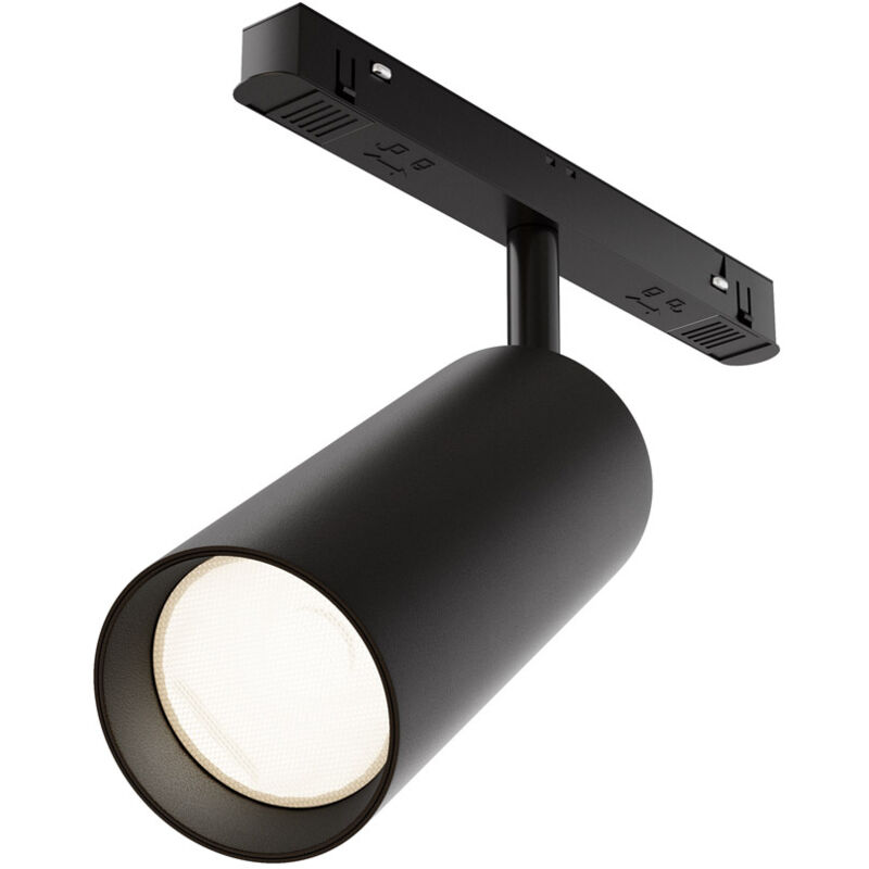 foto del prodotto faretto per binario moderno focus led alluminio nero 1 luce naturale 20w