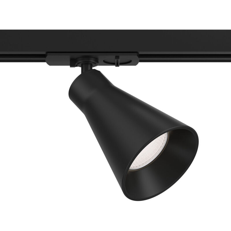 foto del prodotto faretto per binario virar moderno alluminio nero 1 luce