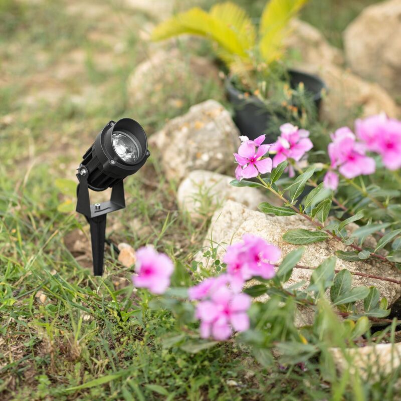 immagine 0 del prodotto faretto per esterno led rgb 10w con picchetto vetusta rgb